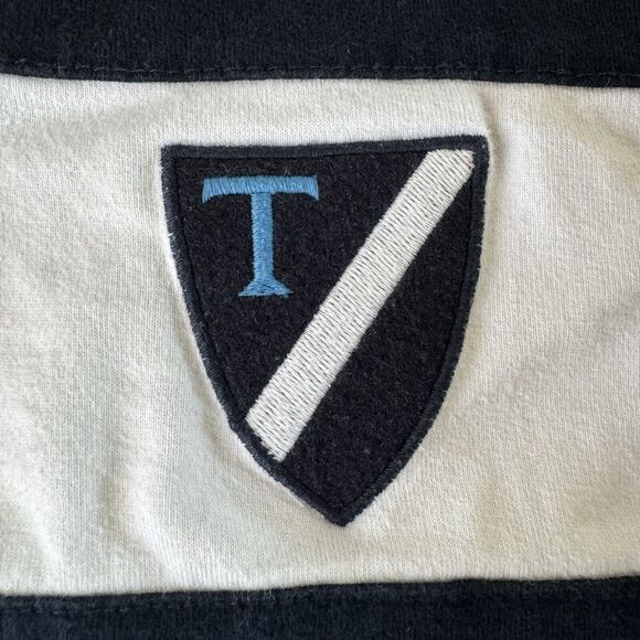 The Regal Ruby Navy Blue & White Striped Men Size XLT - Picture 9 of 13